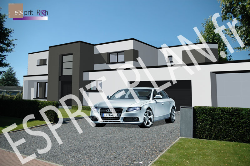 Maison neuve extensions rénovations plan de maison design ... Maison en cube