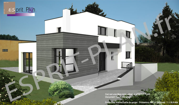 Maison neuve extensions rénovations plan de maison design ... Maison en cube