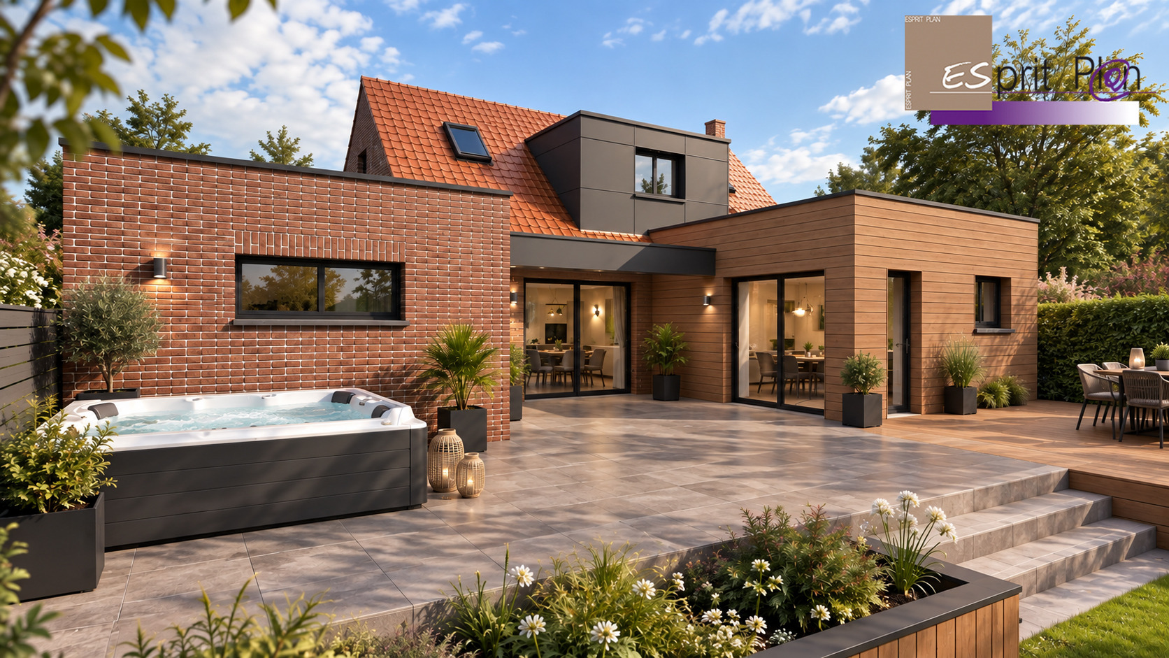 Réinventer la maison — Extension & rénovation, perspective ESPRIT PLAN