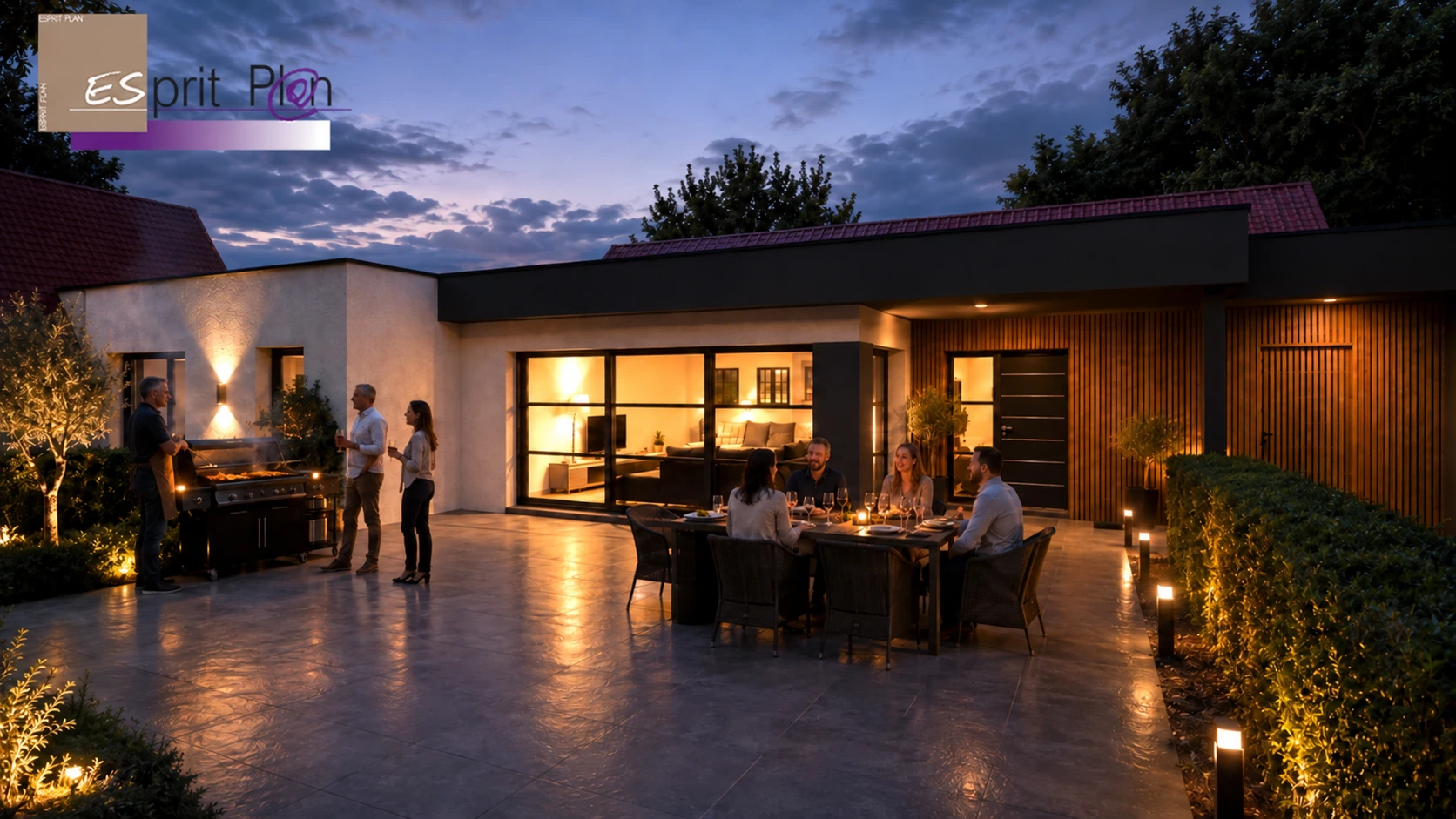 Prolonger les soirées — Extension & terrasse, perspective ESPRIT PLAN